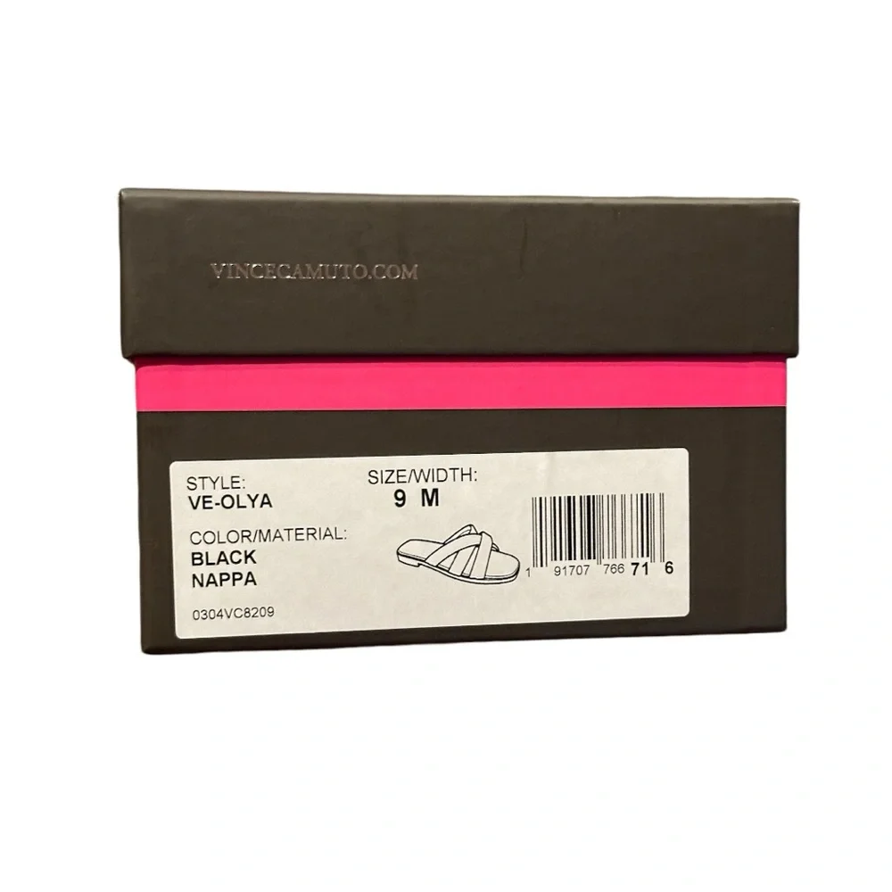 Vince Camuto | Women’s Black Olya Slide Sandals | Size 9 | NIB - Picture 7 of 7